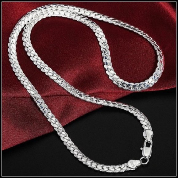 925 Sterling Silver 20'' Snake Chain Necklace - Picture 2 of 9